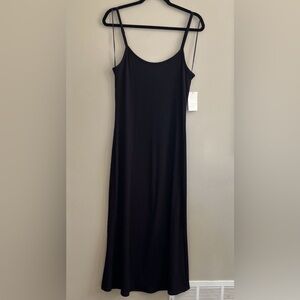 A New Day Midi Shift Sleeveless Scoopneck Knit Dress in black size medium